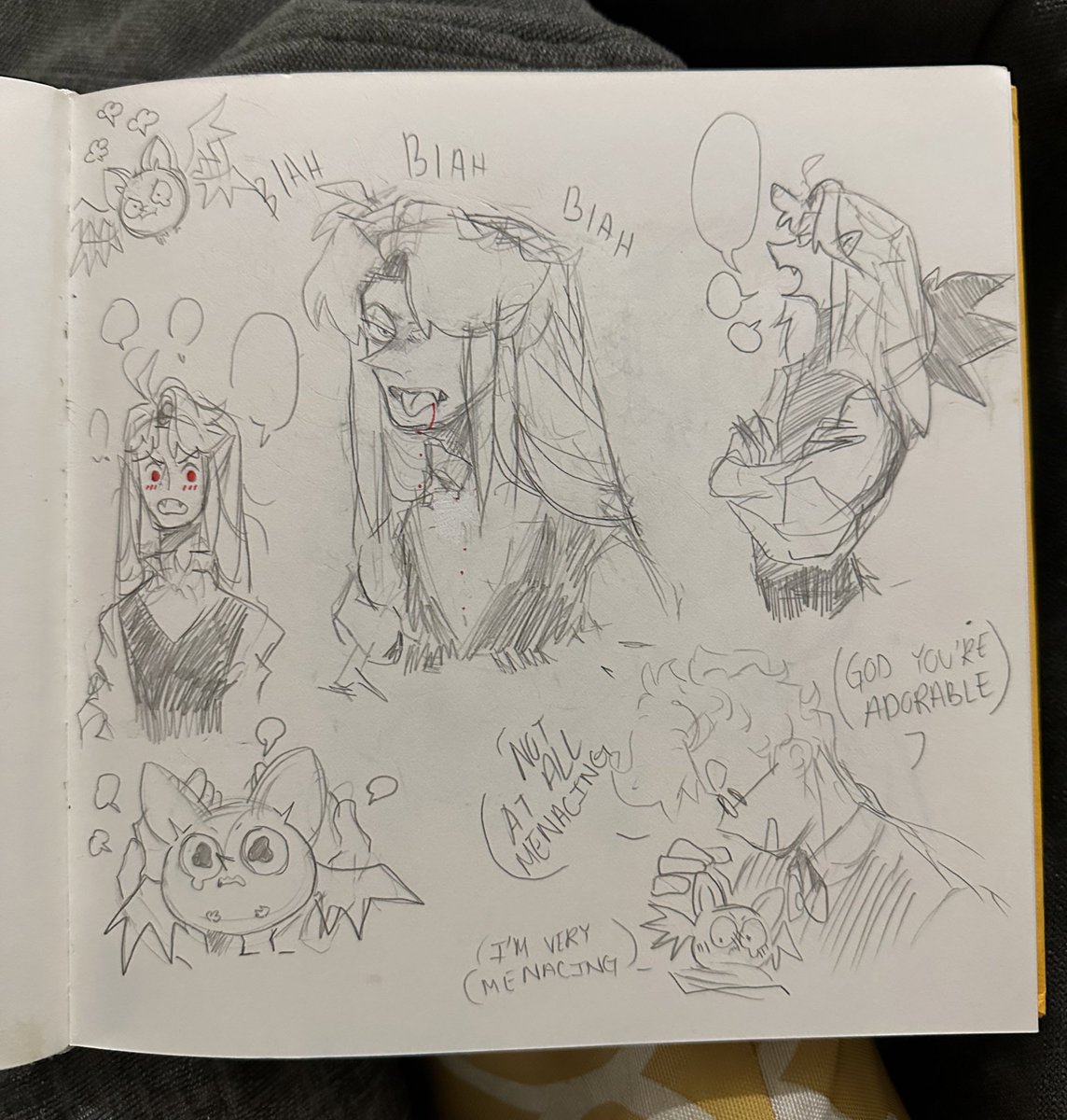 Vampire AU sketches from my sketchbook