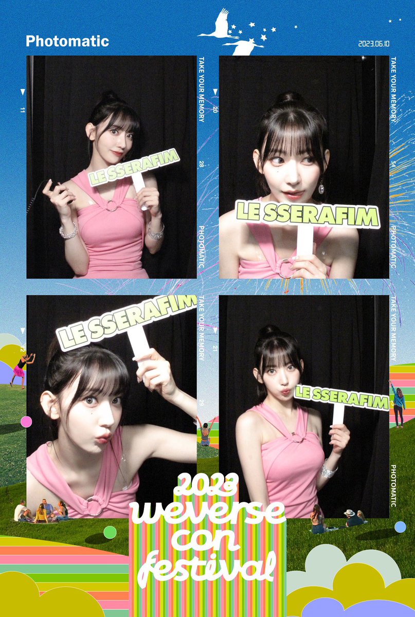 attack_pink's tweet image. 위버스콘 네컷 #사쿠라