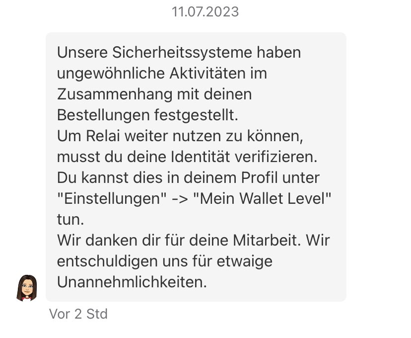 BitMilkshake's tweet photo. Das war’s!! Nachdem ich tagelang auf eine Antwort des @relai_app Support Teams gewartet habe, heute das! 
Von nun an nur noch @PocketBitcoin oder P2P https://t.co/c4L4wWPHHm