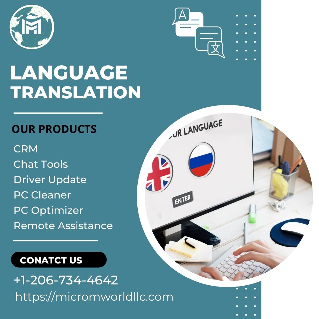 'Language translation allows businesses to reach a wider audience in different geographical regions.'
Micrometa World is based on IT services.

#languageexperts #translation #language #translations #PCCleaner #PCOptimizer #remoteassistant #remoteaccess #contentwriting