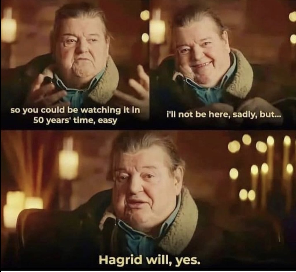 He will always be in our hearts 😭

#harrypotter #hagrid #robbiecoltrane