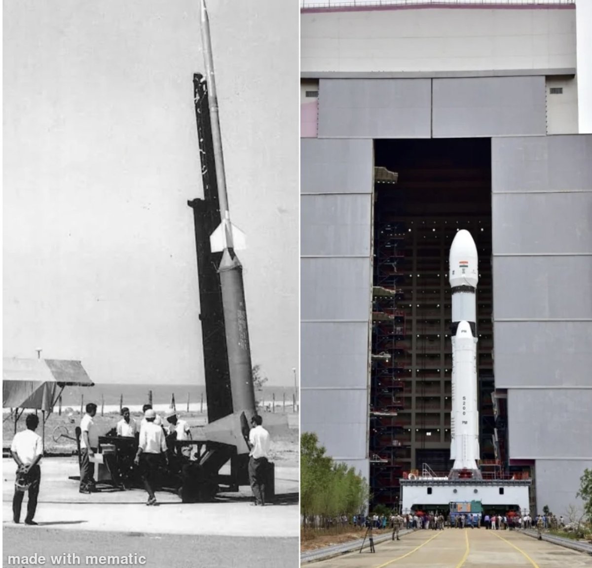 ShpotatoTalks's tweet photo. India's space program went from 'Can we reach Mars?' in 1963 vs to 'Hold my chai, we're colonizing the galaxy now!

#ISRO #Space https://t.co/ZZYQ7HK2AF