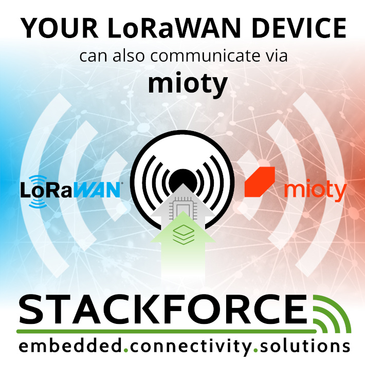 stackforce's tweet image. Have you ever thought about testing #mioty on your #LoRaWAN device? A LoRaWAN device can basically also transmit via mioty – only a software adaptation is necessary which makes the start quite easy. Get your free mioty eval version now! #Wireless #LPWAN #EmbeddedSoftware