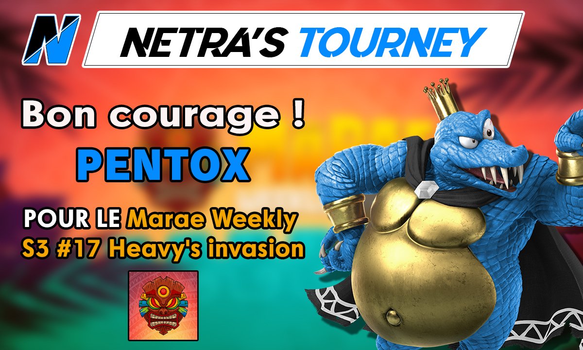 Structure_Netra's tweet photo. On souhaite bon courage à @Pentox55 pour ce soir ! Au programme Marae ! 

#NetraInArena https://t.co/ILB3Hf8Mxo