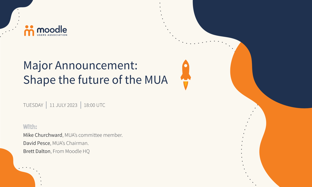 moodleassoc's tweet photo. Today's Town Hall presents a unique opportunity to influence the future of the MUA. 

We are actively engaged in reshaping the association and eagerly seek your ideas and opinions on how our vision can evolve. 

Don't miss this Town Hall to share your inputs!

#Moodle #opensource https://t.co/OF4FtaJNlv