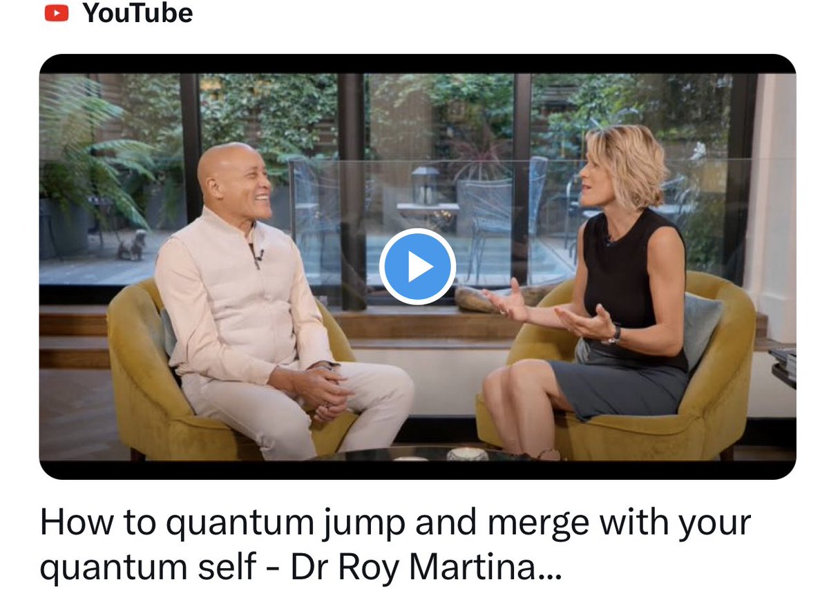 This is an amazing new interview with Dr Roy Martina!! youtu.be/LT4HrBGyQz8 please share ! So powerful techniques !! #quantum #oprahwinfrey