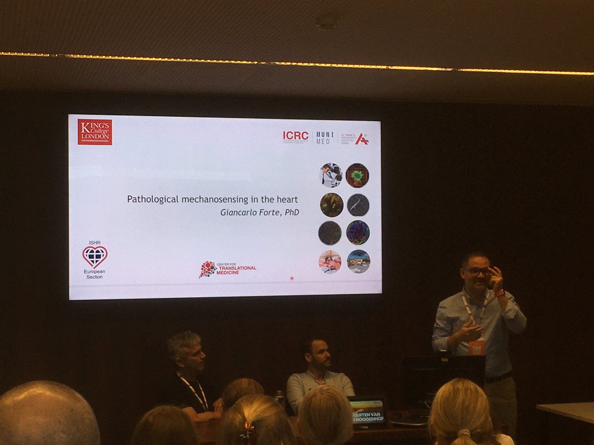 KCL_SoCMMS_Cardiac (@kclcardiac) on Twitter photo Dr Giancarlo Forte from the School of Cardiovascular and Metabolic Medicine and Sciences kicks off the Mechanobiology session
@ForteGiancarlo <a href="/ISHR_ES/">ISHR European Section</a> Dr Giancarlo Forte from the School of Cardiovascular and Metabolic Medicine and Sciences kicks off the Mechanobiology session
@ForteGiancarlo <a href="/ISHR_ES/">ISHR European Section</a>