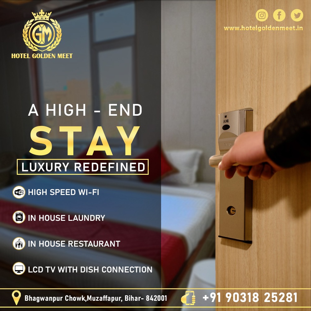𝗧𝘄𝗶𝗰𝗲 𝘁𝗵𝗲 𝗰𝗼𝗺𝗳𝗼𝗿𝘁. 𝗧𝘄𝗶𝗰𝗲 𝘁𝗵𝗲 𝘃𝗮𝗹𝘂𝗲.
𝗨𝗻𝗽𝗿𝗲𝘁𝗲𝗻𝘁𝗶𝗼𝘂𝘀𝗹𝘆 𝗹𝘂𝘅𝘂𝗿𝗶𝗼𝘂𝘀.
Call Us For Booking:-+91 9031825281
Visit Us:- hotelgoldenmeet.in
#luxuryroom #greathospitality #hotels #PerfectDestination #HotelGoldenMeet #Muzaffarpur #bihar