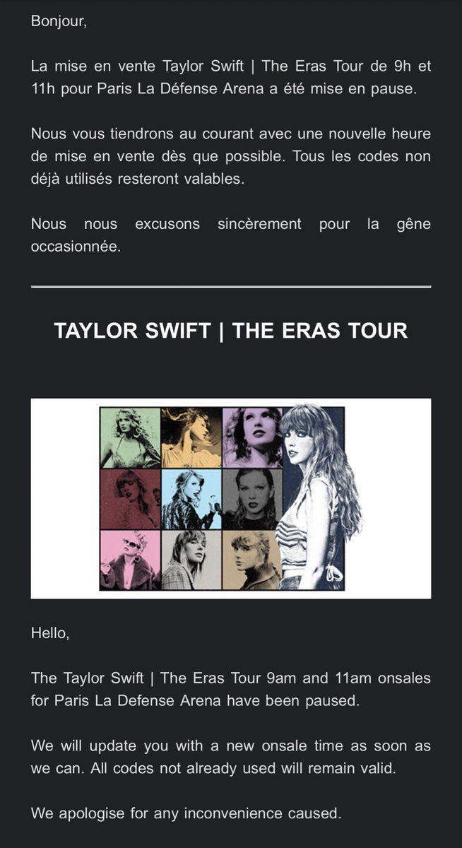 … #TSErasTour Taylor swift paris… is there still hope?