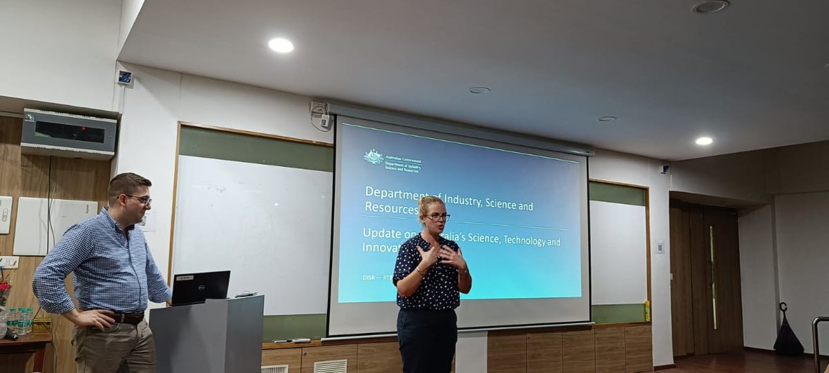 LabNemo's tweet photo. We hosted an interactive session on "Research Opportunities with the Australian-India Strategic research fund" by Ms.Caitlin Searle and Mr. James Pitman.
@AusCG_Mumbai @ResourcesGovAu @iitbombay @wictre @IitbSpie https://t.co/LgxF8qJSlQ