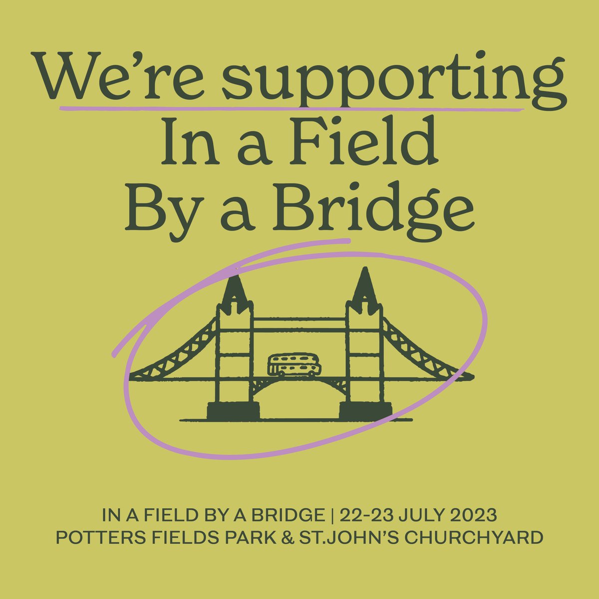 TBC LONDON (@tbc_lndn) on Twitter photo .<a href="/inafieldfest/">InaFieldbyaBridge</a> in <a href="/PottersFieldsPa/">Potters Fields Park</a> is #London’s new FREE weekend festival celebrating #sustainable living and #community action.
TBC.London is proud to be sponsoring the festival's #electric, pedal-powered stage.
Join us🗓️ 22-23 July inafieldbyabridge.com .<a href="/inafieldfest/">InaFieldbyaBridge</a> in <a href="/PottersFieldsPa/">Potters Fields Park</a> is #London’s new FREE weekend festival celebrating #sustainable living and #community action.
TBC.London is proud to be sponsoring the festival's #electric, pedal-powered stage.
Join us🗓️ 22-23 July inafieldbyabridge.com