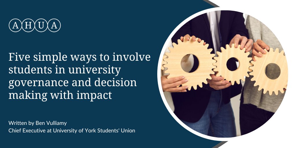 Over on our blog, Ben Vulliamy, Chief Executive at University of York Students' Union, lists the impact students can make on university governance.    

Read more here: ow.ly/Mt3a50OAyFw