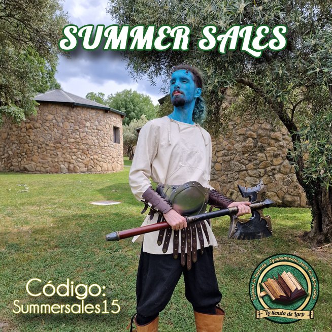 ⚔️🔥¡Rebajas de verano en toda la web y la tienda física!  🔥⚔️

🗡️Utiliza el código: Summersales15 para obtener un 15% de descuento en todos los artículos!

➡️eviltailors.com