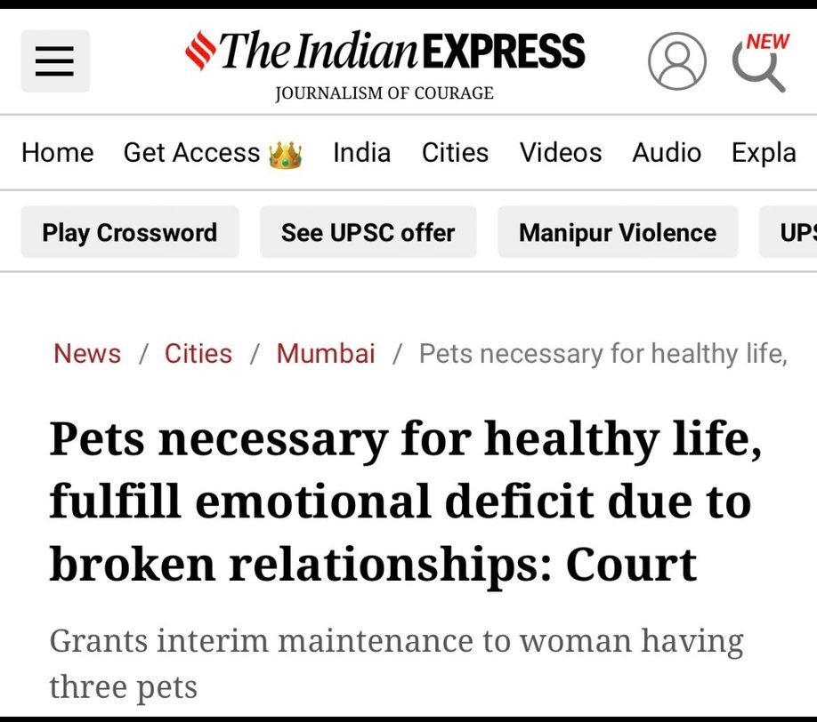 cskkanu's tweet photo. "The court awarded *monthly interim maintenance of Rs. 50000* to the wife. The husband was directed to pay the said amount from the date of application till the decision of the main application."

Kutte wala judge. https://t.co/MZwYugG1oG
