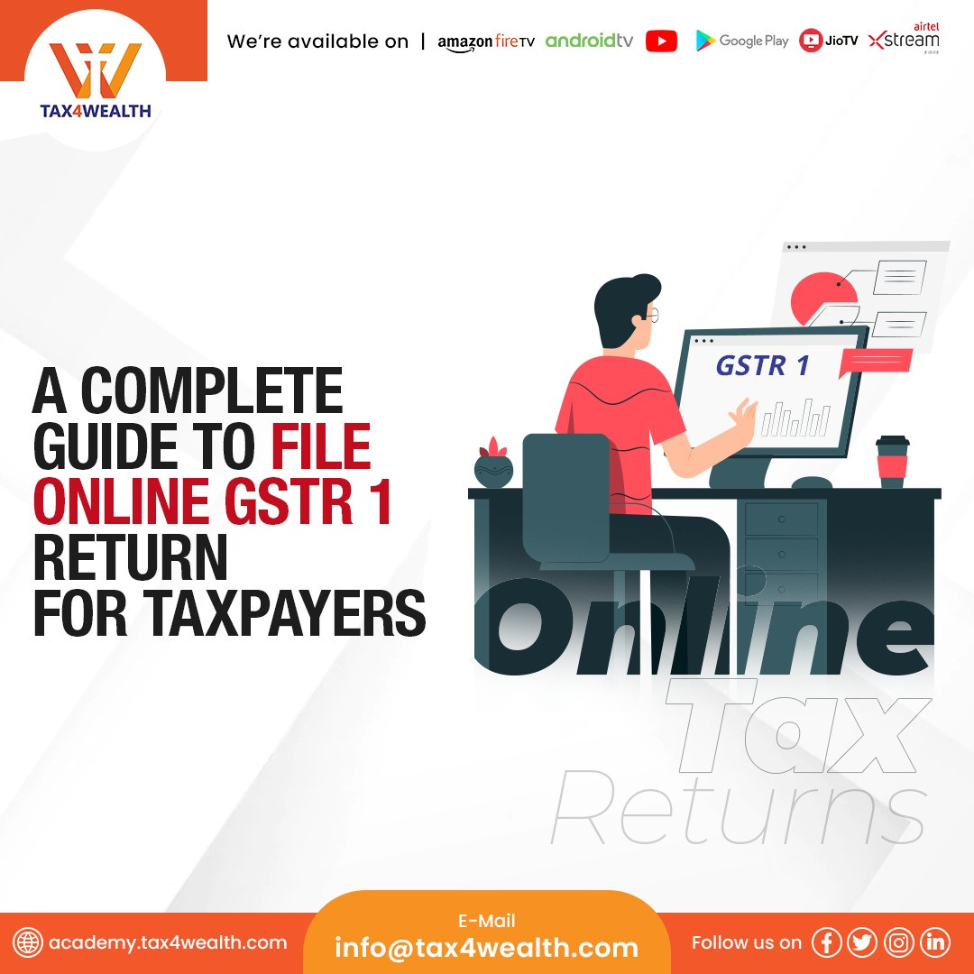 tax4wealth's tweet photo. Filing GSTR-1 online is a vital requirement for GST return filing compliance in India. By following this step-by-step guide, taxpayers can navigate the process seamlessly.
.
Learn more :- https://t.co/wJnlqUpRj5
.
.
#academytax4wealth #Tax4wealth #T4W #ITR #GST #returnfilling https://t.co/Q3pVJlFnf1