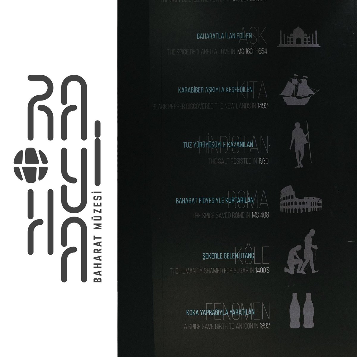 rayihamuze's tweet photo. Dünyayı aslında neyin değiştirdiğini yeniden düşünmeye ne dersiniz?
#rayiha #gaziantep #rayihabaharatmüzesi #baharat #gastrocity #baharatyolu https://t.co/I3HbhgwgHJ