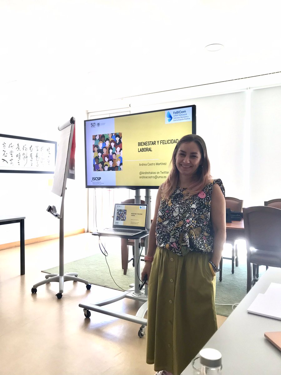 aalvareznobell's tweet photo. Seguimos en @ulisboa_ #ISCSP con el equipo de #Febicom #UMA @InfoUMA! Turno de @Andreitakas sobre “Felicidad y Bienestar en el Trabajo” https://t.co/nFYRYCN5Nj