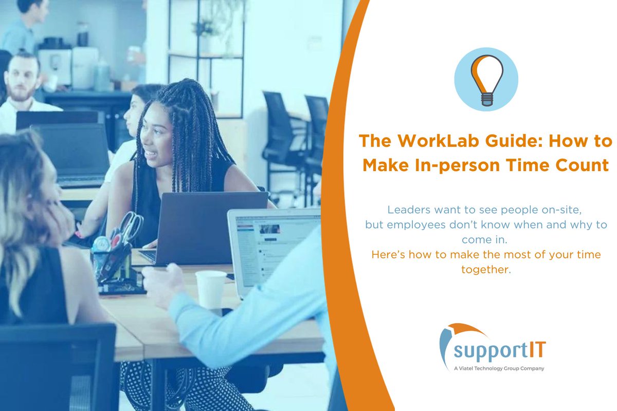 supportITIre's tweet image. In-person time is essential in a hybrid model. But leaders must balance stewardship of the organization with employees’ need for flexibility.

Read our new guide to making the most of in-person time together, here: lnkd.in/ejGDzAjE