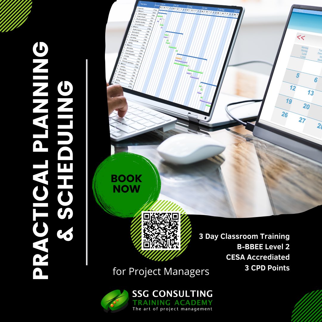 SSGKEY360's tweet photo. Don't miss out, BOOK NOW for Project Planning &amp; Scheduling for Project Managers Training on the 25th – 27th July 2023 - https://t.co/ZGcHNRGuE3
#SSGconsulting #planningandscheduling #planning #scheduling #projectmanagement #training #projectcontrols #projectmanagementtraing https://t.co/1OwLl7Cj8v