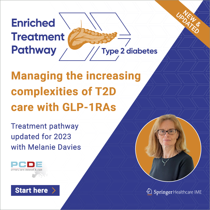 SpringerIME's tweet photo. Different patients require different approaches to manage T2D.

Guided by Melanie Davies find the optimal treatment pathway for your patient.