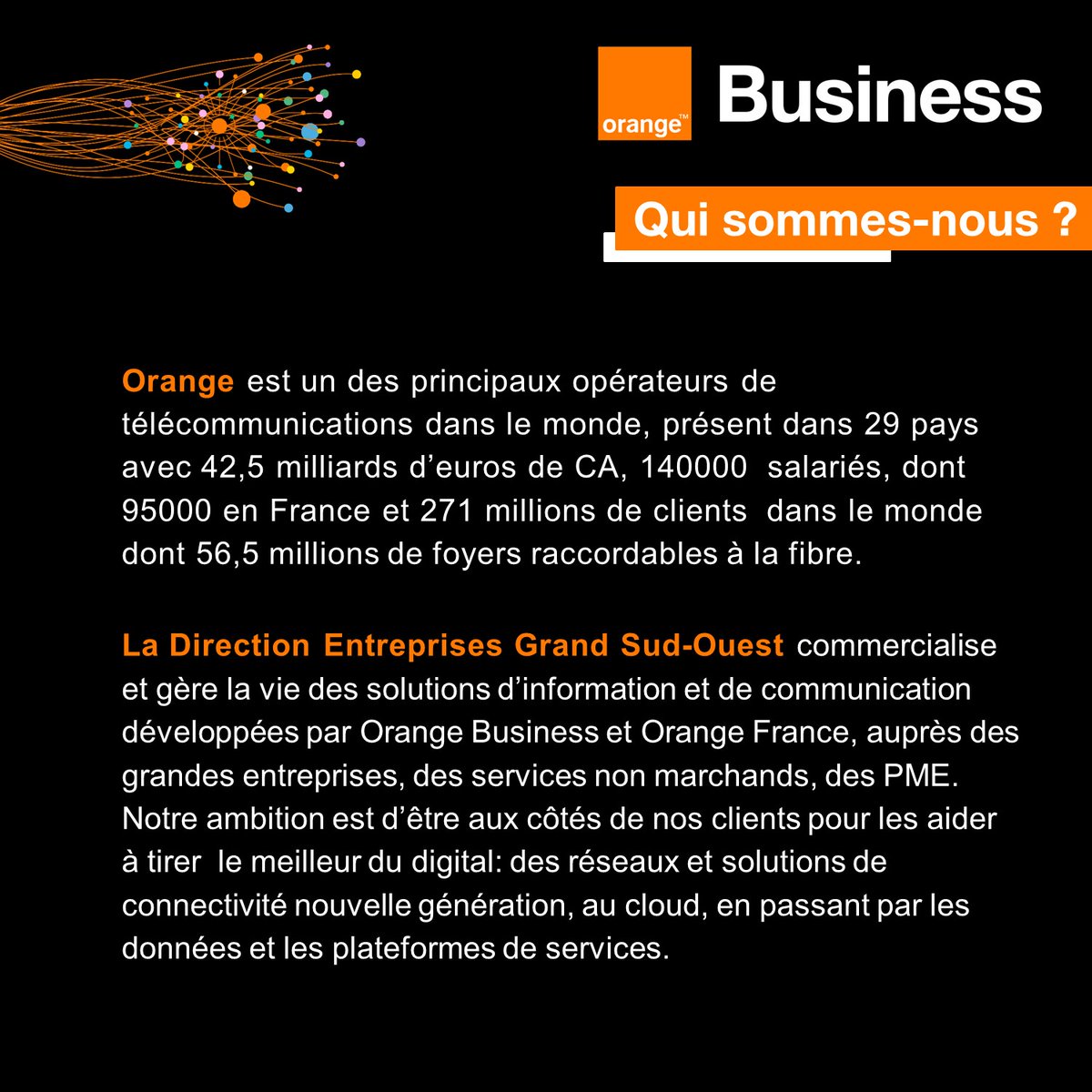 Valérie Guittard (@valerieguittard) on Twitter photo Bonjour Twitter,
J'ai une super offre de #Stage à te proposer !
On recherche un jeune talent en #Communication pour notre dream team 💫
🏢 <a href="/orangebusiness/">Orange Business</a>
📍#Montpellier #Toulouse ou #Bordeaux
🗓 6 mois, à partir de septembre
Envie d'un beau challenge ?
Par ici ⤵️ #JoinUs 😎 Bonjour Twitter,
J'ai une super offre de #Stage à te proposer !
On recherche un jeune talent en #Communication pour notre dream team 💫
🏢 <a href="/orangebusiness/">Orange Business</a>
📍#Montpellier #Toulouse ou #Bordeaux
🗓 6 mois, à partir de septembre
Envie d'un beau challenge ?
Par ici ⤵️ #JoinUs 😎