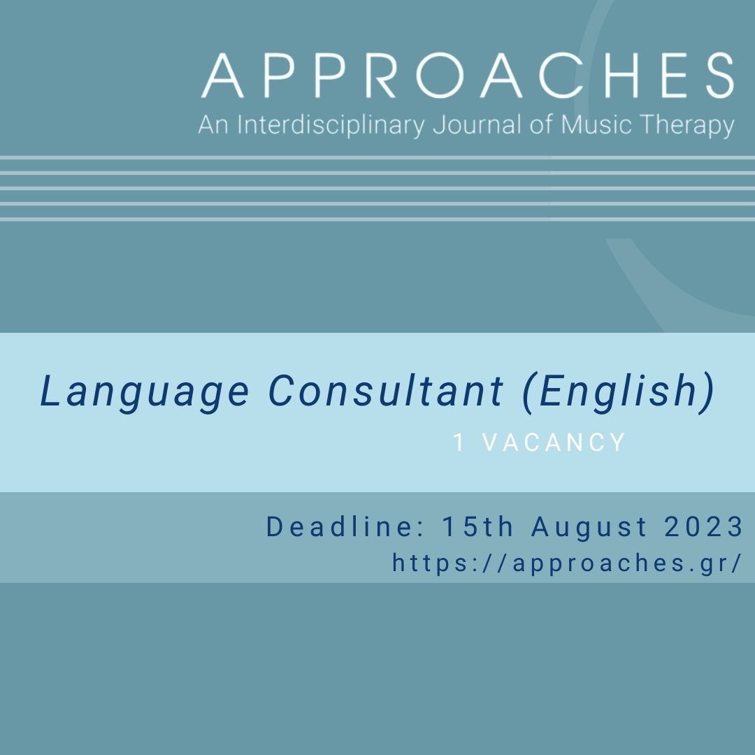 GiorgosTsiris's tweet image. The team of @Approaches_IJMT  is seeking applications from individuals who wish to join our team!

#AdvisoryEditorialBoard members (3 vacancies)
#Copyeditor (1 vacancy) 
#LanguageConsultant (1 vacancy)

Further info: approaches.gr 
Applications deadline: 15th August
