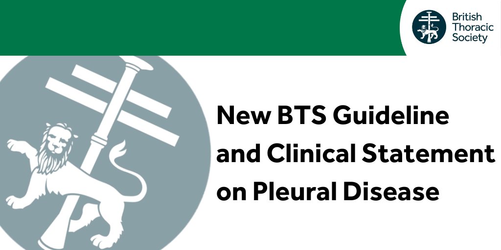 Today BTS publishes the new Guideline and Clinical Statement on Pleural Disease. Read more here: bit.ly/44WPXkn. Both the Guidance and Clinical Statement are available on the BTS website: bit.ly/3JTZW1z
#Respiratory #PleuralDisease #RespIsBest #RespEd