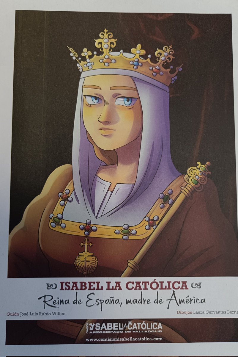 ComisionIsabel's tweet photo. Nuevo Cómic patrocinado por @ComisionIsabel "Isabel la Católica. Reina de España, madre de América". Pedir a través del Whatsapp al 622.028.630 o bien en isabelcatolica.va@planalfa.es
Un magnífico regalo para nuestros hijos y nietos!!!! https://t.co/EotdTpUDHu