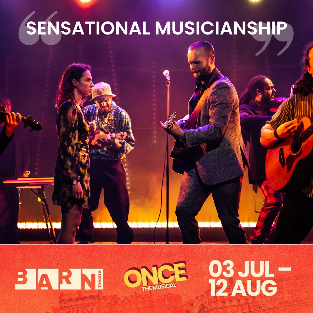 theBarnTheatre's tweet image. Once The Musical "Takes Your Breath Away!"
This achingly bittersweet musical is guaranteed to make you fall in love with life again. Get your tickets now, and see this breath-taking show for yourself.
barntheatre.org.uk/once