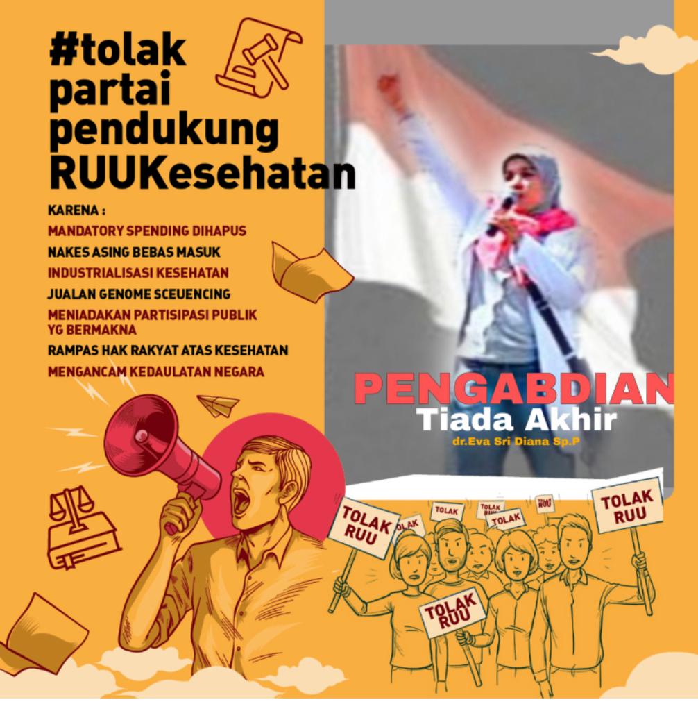 DrEvaChaniago's tweet photo. Selasa 11 Juli 2023, Hari Karpet Merah Asing

Hari gini BARU mau nyaleg, masih ada kesempatan nda ya ? 

Terbukti, kalau cuma modal cuan saja bisa jadi Aleg, kualitasnya ya begini...

Visi Misi nya bukan RAKYAT, tapi TUAN !!

Salah siapa ?

Ya salah yang milih dong..

Kenapa milih caleg yg nda punya keahlian ?

Hanya karena kalian dikasih sedikit cuan, jadi bodoh mau saja ditukar dengan masa depan.

Sekarang ribut kelaparan, nti giliran pemilu, lupa lagi, dapat cuan langsung jadi bodoh lagi..
Begitu bukan ?

Ayo Cerdaslah..
Pilih Caleg dan Partai yang SUDAH terbukti Pro RAKYAT saja..
Sudahi kebodohan ini...kasihan nasib anak cucu kita, Mereka dan negeri ini bisa hilang dari peradaban nanti.

Bagi saya Partai yang PRO Rakyat saat ini, adalah Partai dan Alegnya yang sudah berjuang bersama Nakes dan Rakyat Indonesia..

Partai yang menolak RUU Kesehatan, RUU tanpa draft yg tetiba disahkan jadi Undang- undang.

yaitu Partai @PKSejahtera dan @PDemokrat

Terima kasih Kami ucapkan yg sebesar-besarnya, terlepas hasilnya belum sesuai harapan.

Bukan kemenangan yang penting, tapi bagaimana kita menunjukkan sikap keberpihakan kita terhadap rakyat.

“Boleh jadi kamu membenci sesuatu, padahal ia amat baik bagimu, dan boleh jadi (pula) kamu menyukai sesuatu, padahal ia amat buruk bagimu; 
Allah mengetahui, sedang kamu tidak mengetahui.” 
(QS. Al Baqarah: 216).

Perjuangan belum selesai, 
Kami tidak akan meninggalkan rakyat berjuang sendiri, Insya Allah kami akan terus istiqamah dalam barisan rakyat.

Sekali langkah kedepan, Pantang surut ke belakang

Hidup itu sekali, Mati itu Pasti
Jadilah manusia yang berarti
Agar berguna hidup yang Allah beri

Panjang Umur Perjuangan !!

#TolakRUUKesehatan 
#TolakRUUKesehatan