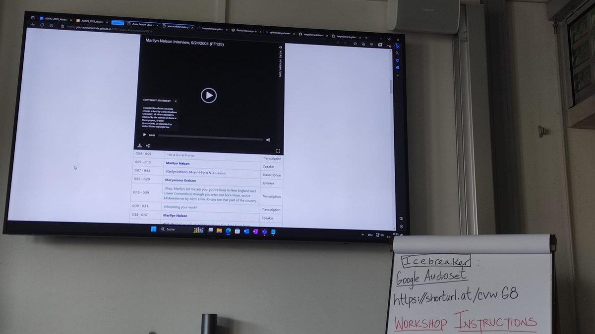 Now at #DH2023: a workshop for building AV editions and exhibits using #AudiAnnotate - collections from
<a href="/llilasbenson/">LLILAS BENSON</a> and <a href="/SpokenWebCanada/">SpokenWeb</a>
👉 hipstas.github.io/AudiAnnotate/