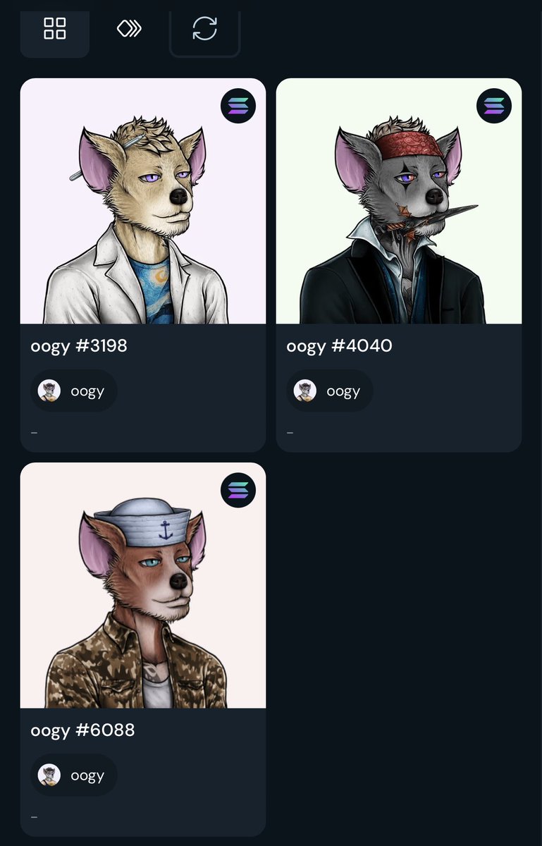 hey_woody1989's tweet photo. These 3 @oogyNFT were chilling on the floor for far to long.
My feed for the past month has been 90% Oogies 😂 they are everywhere! The community is bananas! A solid community is everything. I’m in ❤️
#LFOO https://t.co/HK9ZzJoeS8