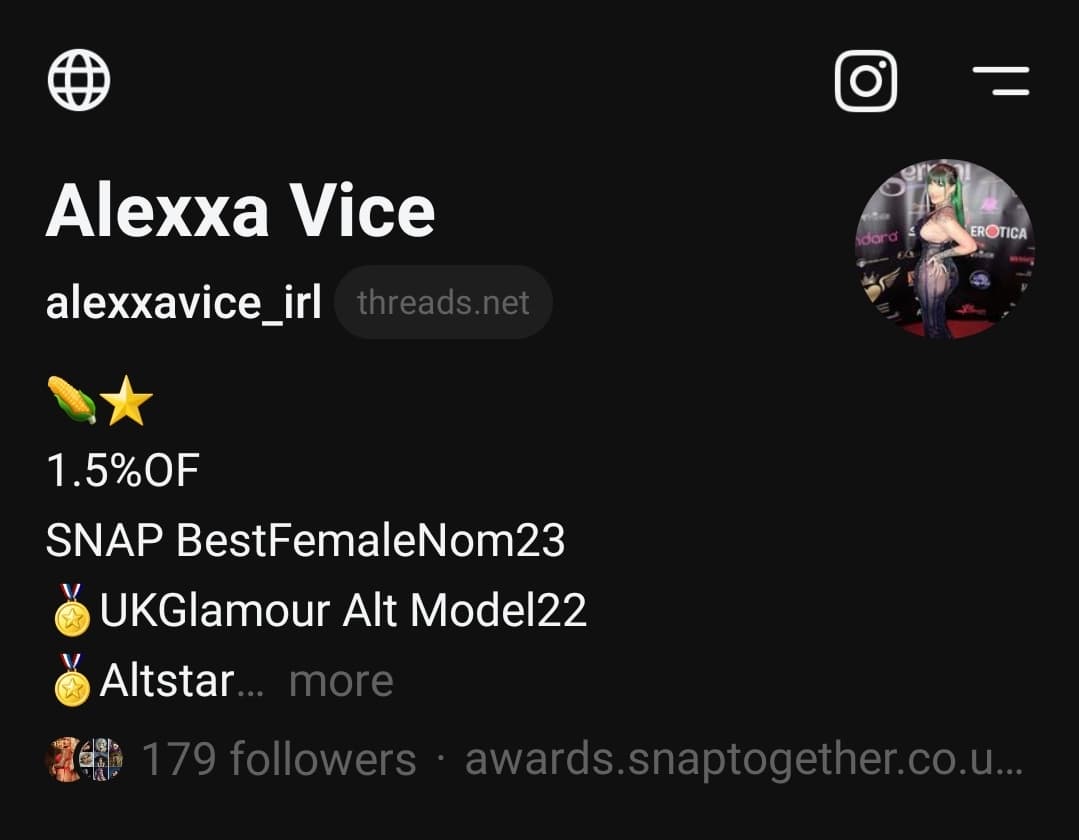 AlexxaVice*MattressActress**FewF*cksGiven* on Twitter: "made a threads page if you'd like to