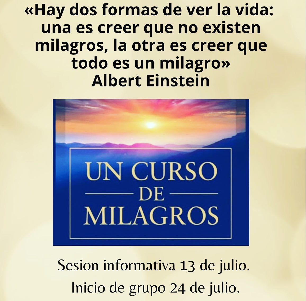 interiorenamor's tweet photo. Con el gusto de compartirles que el próximo 24 de julio, comenzaré con grupo para realizar “Un Curso de Milagros” 
✨ Es un curso que dura un año. Está compuesto por una parte teórica y otra práctica, con 365 lecciones.
Para inscripciones en:
👉🏼 https://t.co/CbkOcLL1xg https://t.co/dv6wiGVspX