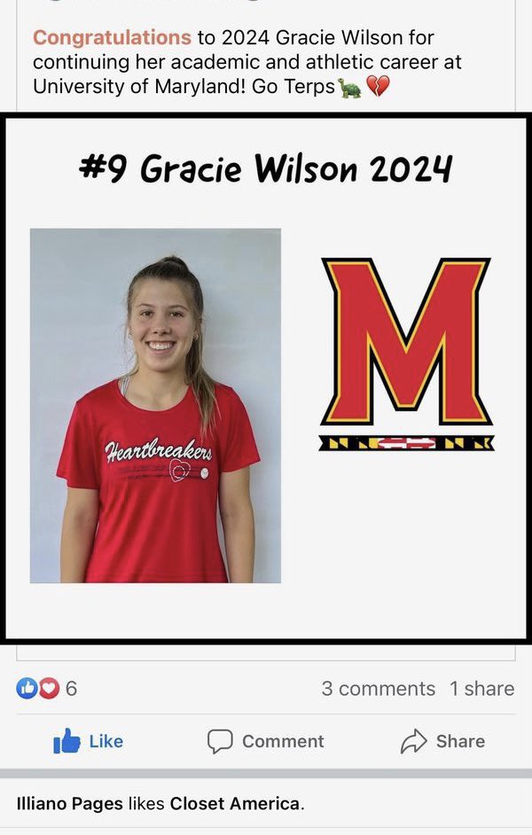 Big S/O to this Lancer <a href="/2024graciew/">Gracie Wilson</a> with her commitment to UMD🎾