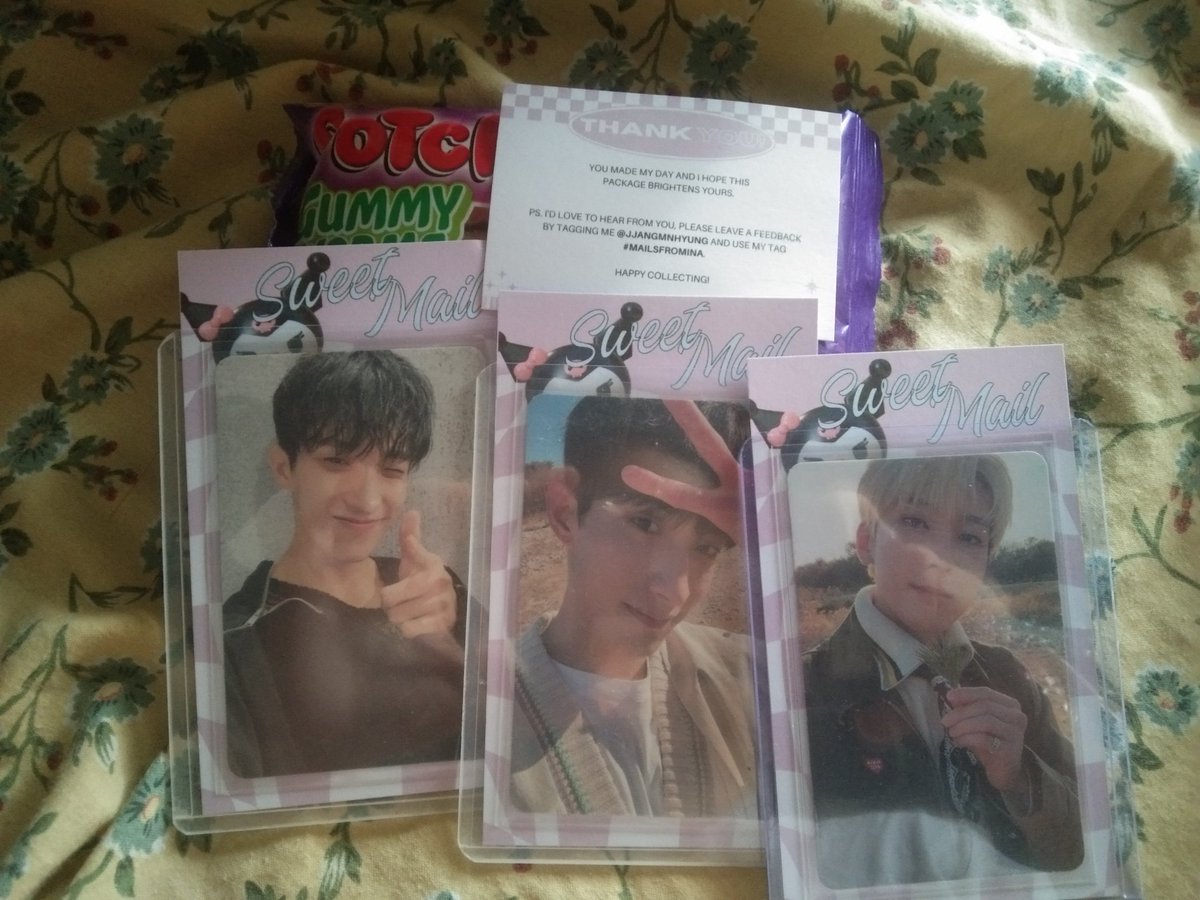 miwosckyoochan's tweet photo. #mailsfromina
Hi ate @jjangmnhyung sorry for the late feedback hehe. Received the parcel this afternoon. It's well packed at in a good condition. Nice transacting with you ste ina. Also thank you po for the gummy freebies. https://t.co/3t0vwJUnRM