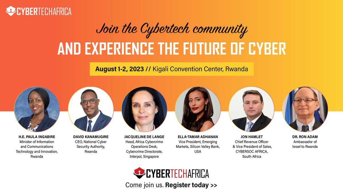 Israel in Rwanda on Twitter: "HEADS UP! #CybertechAfrica summit is