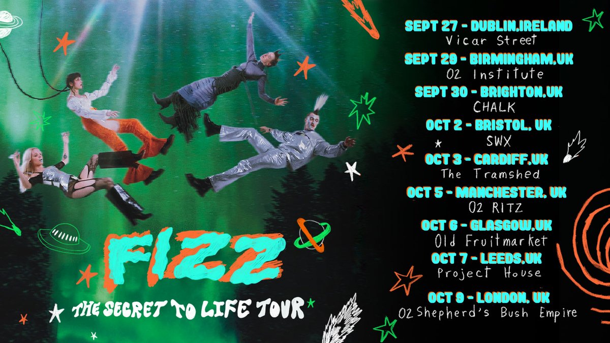 LiveNationUK's tweet photo. #ICYMI: @favebandfizz, the quartet comprised of @doddleoddle, @orlagartland, @martinlukebrown &amp; @gretaisaacmusic are heading on a UK tour this autumn ✨
 
Snap up tickets 👉 https://t.co/1VTNwunUZs https://t.co/8sTxEIww9S