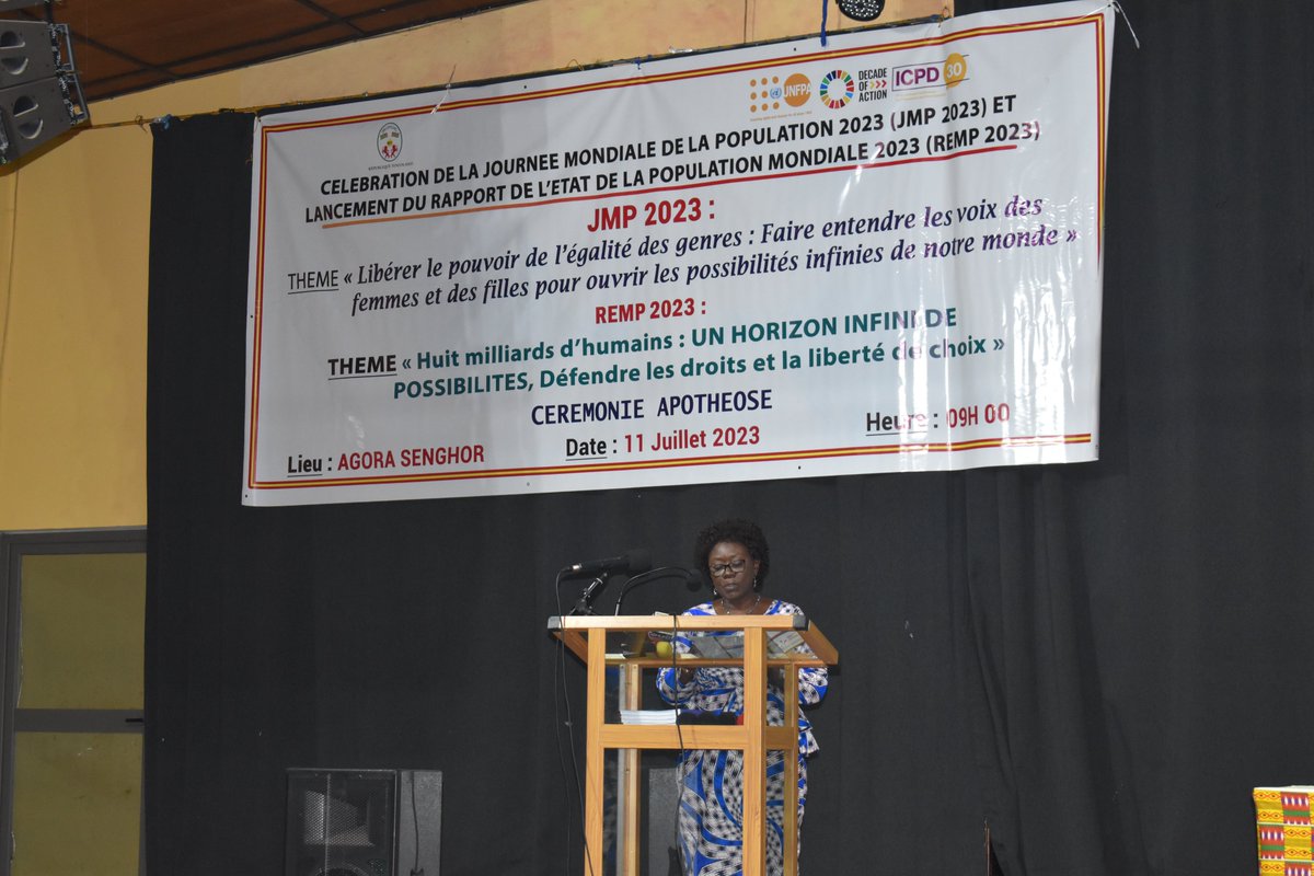 UNFPA_TOGO's tweet photo. "Nous devons repenser radicalement la manière dont nous abordons l'évolution démographique en la plaçant sous l'angle d'opportunités et non de menaces et en œuvrant de manière à tirer profit de chaque humain supplémentaire qui arrive sur terre" @Olgasankara #JMP2023 #SWOP2023 https://t.co/k7HKb96ljW