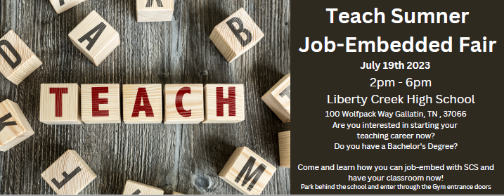 Are you interested in starting a teacher career? Do you already have a bachelors degree? We'd love to meet you in person and answer all of your questions! We'll be at Liberty Creek High School on July 19th from 2-6pm. Hope to see you there!