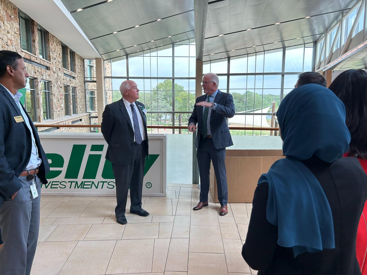 Great meeting! Congressman Ron Estes (R-KS) and regional leadership at <a href="/Fidelity/">Fidelity Investments</a> met to discuss operations, employee programs, and how legislation out of Washington impacts their business.