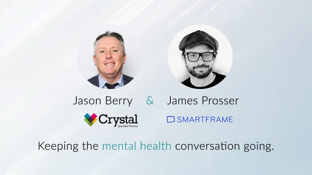 MIMHC_UK's tweet photo. Keeping the #mentalhealth conversation going.
Our latest episode is now available as @jasonglberry of @CrystalS_F talks to James Prosser of SmartFrame discussing mental health in the mortgage industry.
https://t.co/YGvTWLtKk3
#MentalHealthAwareness #MIMHC https://t.co/UV7q6z89qx
