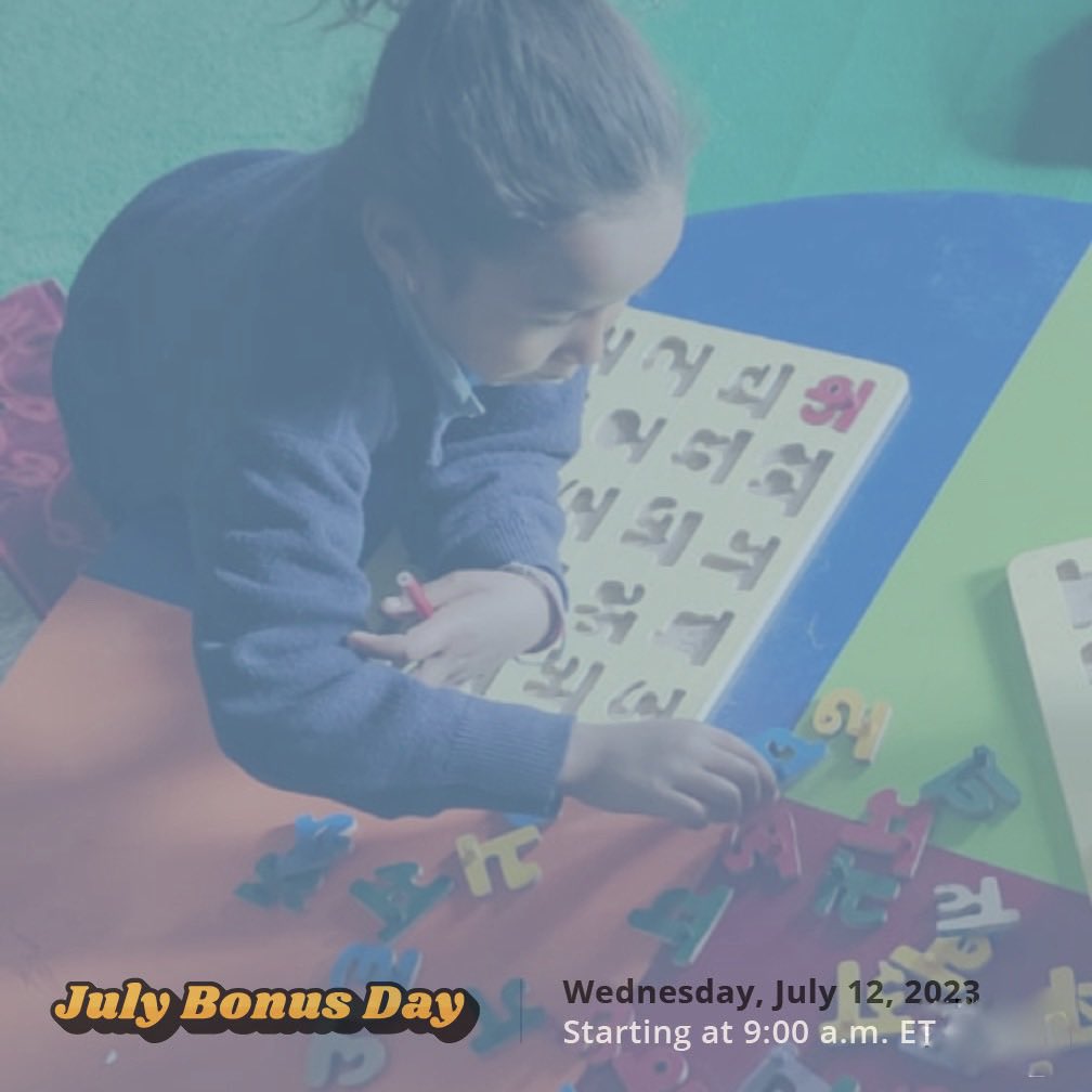 TUESDAY TIDBIT: Tomorrow, July 12th, is July Bonus Day! Your US$100 or more to ETC's project on <a href="/GlobalGiving/">GlobalGiving</a> can help us earn up to $3,000 in matching funds. It all starts at 9:00 a.m. Eastern US time and goes until matching funds run out globalgiving.org/projects/stron…