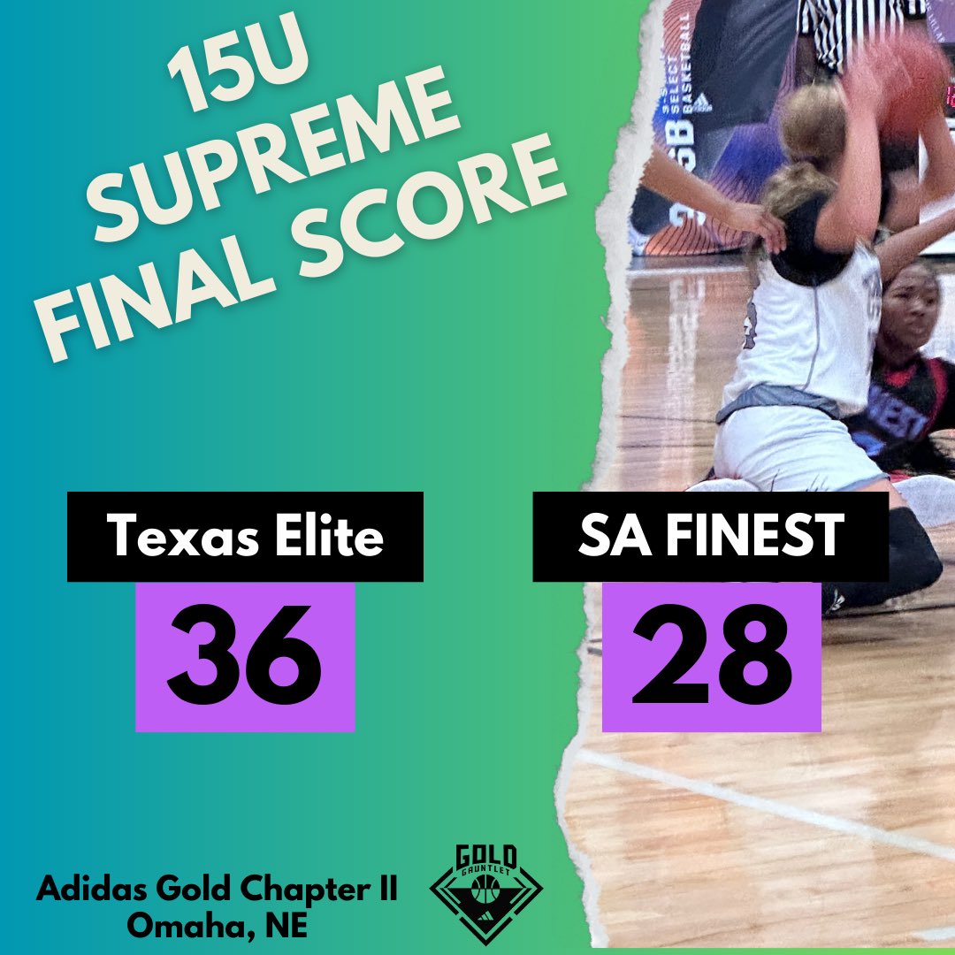 15U Supreme finishes out with the WIN! @3SGBCircuit