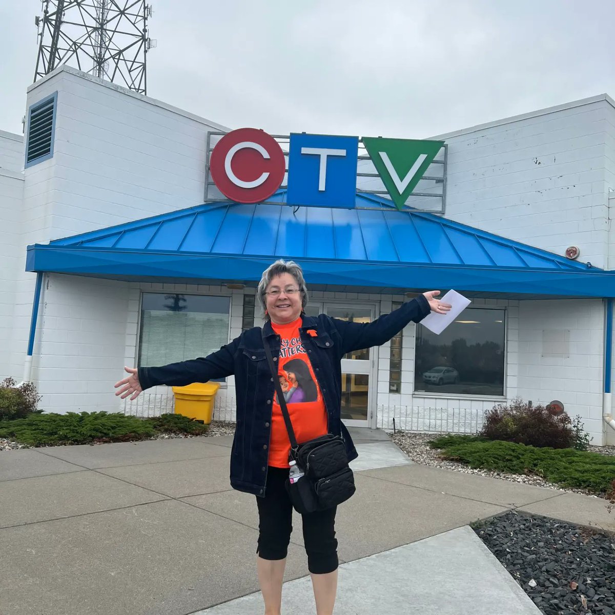 OrangeShirtSoc's tweet photo. Phyllis Webstad from Orange Shirt Society was talking about her new book on CTV Calgary news with Jefferson Humphreys. Such an honor to be able to speak with CTV News. https://t.co/Z8bnxXN0wu