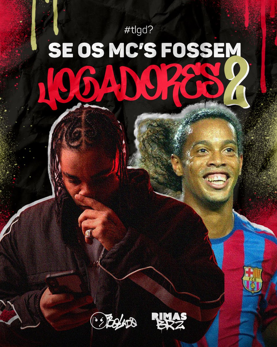 bolado_jpg's tweet photo. E aí concordam?
Quem vocês querem no próximo?
@emiciduduu @10Ronaldinho
#batalhaderima #futebol #dudu #krawk #levinsk #bigmike #freestyle https://t.co/SG4GrIrh1r