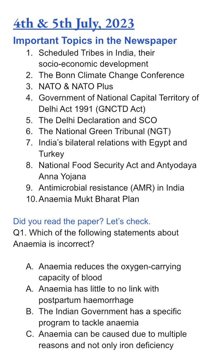 UpscaleIAS's tweet photo. There is NO alternative to newspaper reading. Join our programmes here for daily highlighted articles. https://t.co/6yoJ6hf5RP #upsc #ias #upscmeme #ips #prelims #csat https://t.co/KSc2IU08Yg