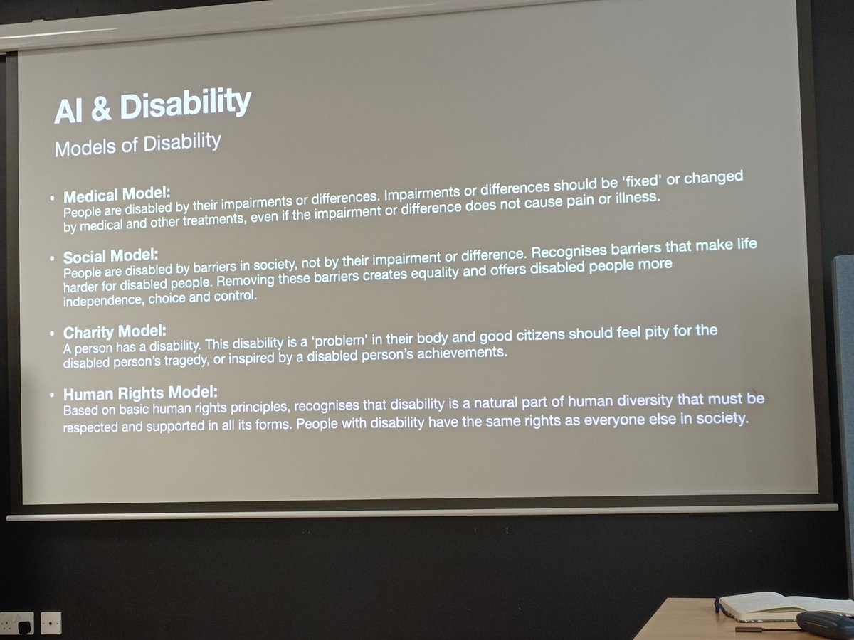 Novars_Research's tweet photo. #UnSupervised3 Showcase 2023
Megan Steinberg presenting 'Ableism in #ArtificialIntelligence: by Human Design'
@RNCMPRiSM #machinelearning @_SamSalem @NinaWhiteman @bofantheone https://t.co/9Ju3eoNm6M
