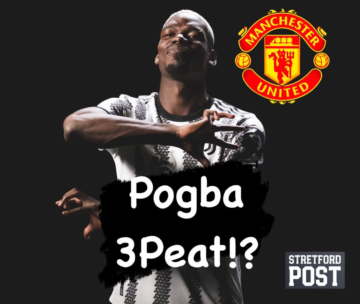 StretfordPost's tweet photo. Pogba 3rd time lucky? Or has this ship sailed a long time ago?.

Retweet for No
Like for 3peat https://t.co/B52xbM4YvZ