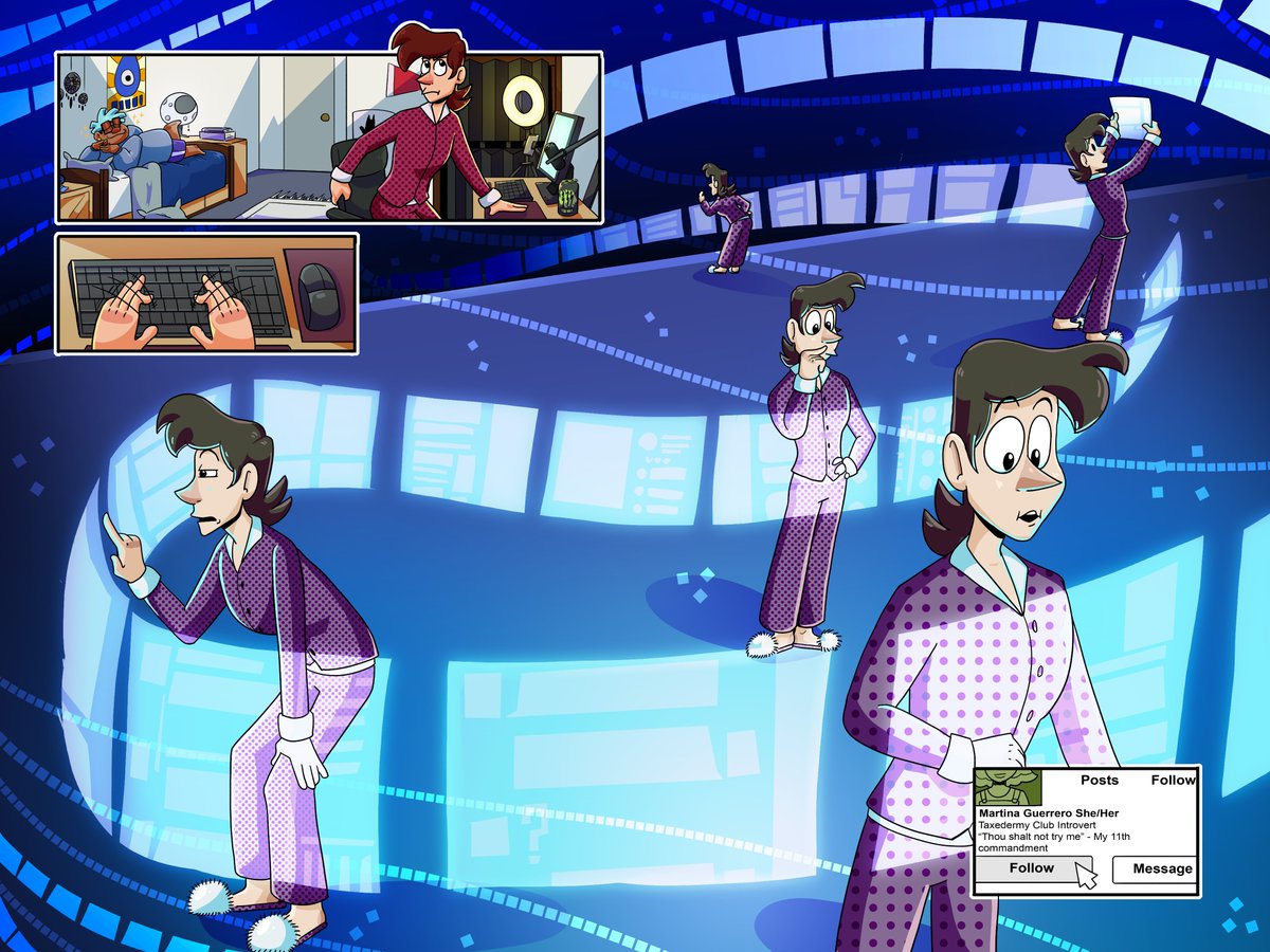 CaughtDrawing's tweet image. Hello #PortfolioDay! I'm Sophia, a Kidslit comic artist and illustrator! I love working on webcomics, graphic novels, and picture books!

Seeking Illustration &amp;amp; Lit agent rep!

🖱️sophiahickerson.myportfolio.com
💌 thedragonsstudioco@gmail.com

#kidslit #graphicnovel #amquerying #comics